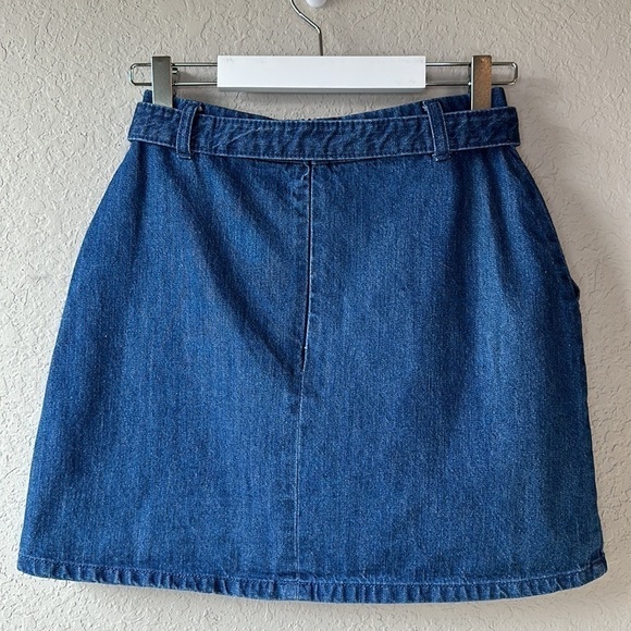 Gianni Bini Belted Denim Mini Skirt Size S - Picture 7 of 15